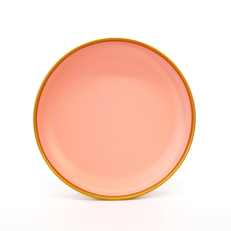 NAGEENA - Gold Rim Dinner Plate