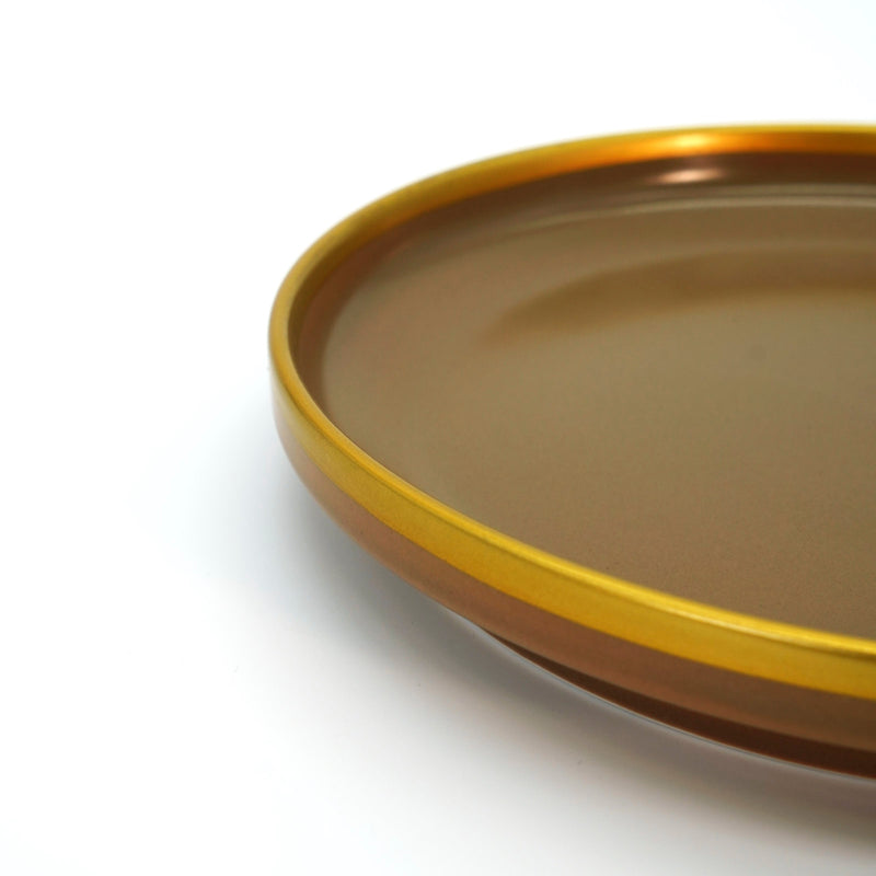 NAGEENA - Gold Rim Dinner Plate