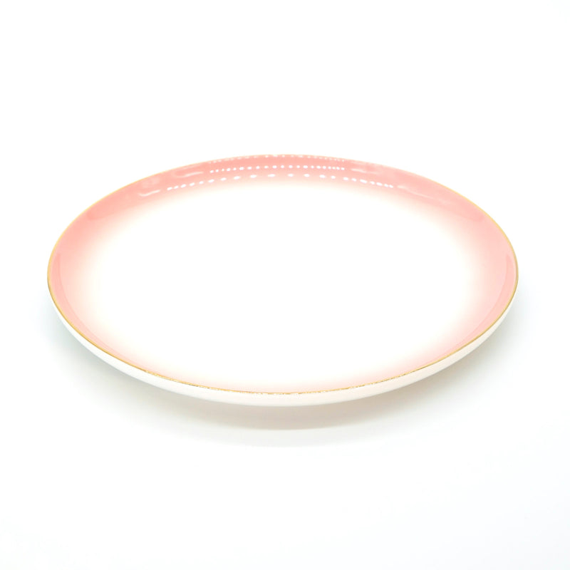 GOLABI - PINK GOLD RIM DINNER PLATE