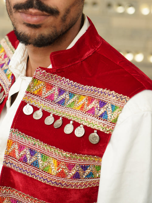 ZARANJ - Afghan Embroidered Vest