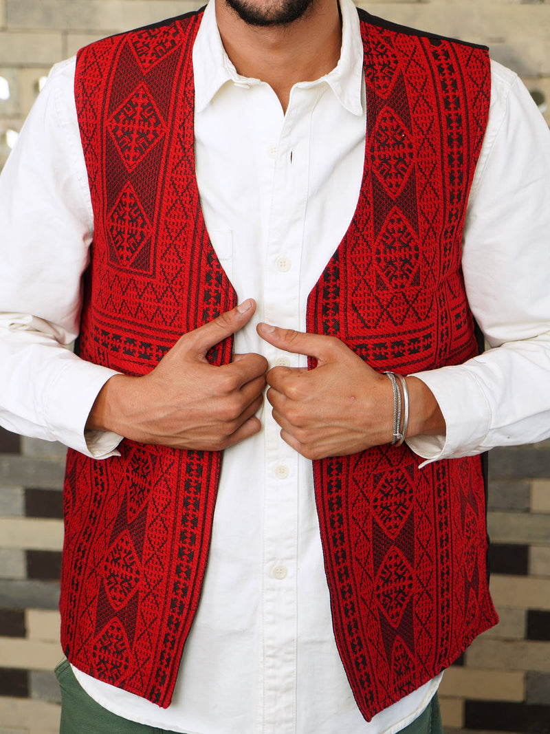ANĀR - Afghan Embroidered Vest